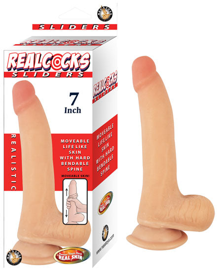 Real Cocks Sliders 7" – Flesh