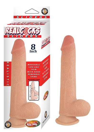 Real Cocks Sliders 8" – Flesh