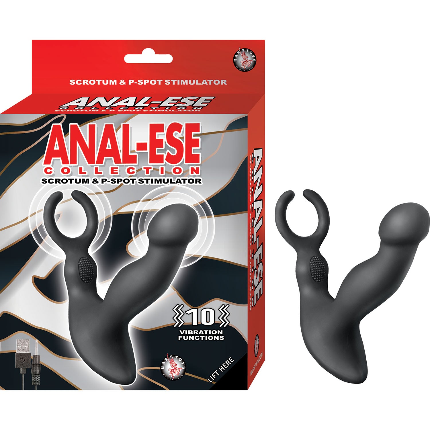 Anal-Ese Collection Scrotum & P-Spot Stimulator – Black