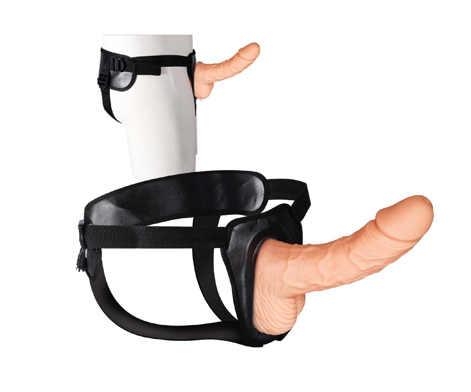 ERECTION ASSISTANT HOLLOW STRAP-ON 8IN WHITE