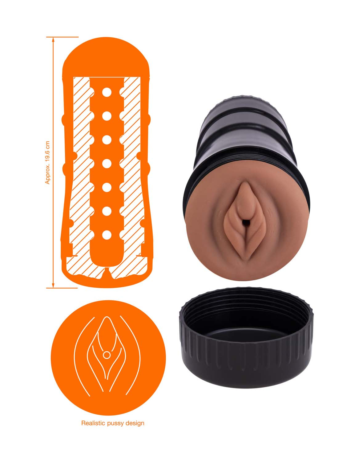DEE LITE HAND PUSSY LIGHT BROWN