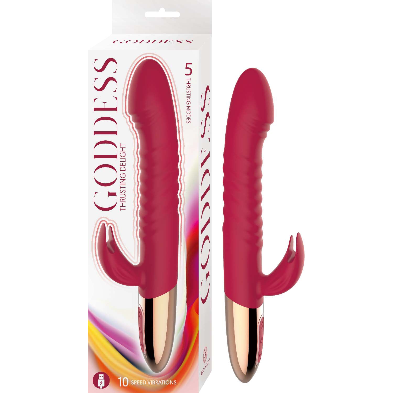 Goddess Thrusting Delight – Red