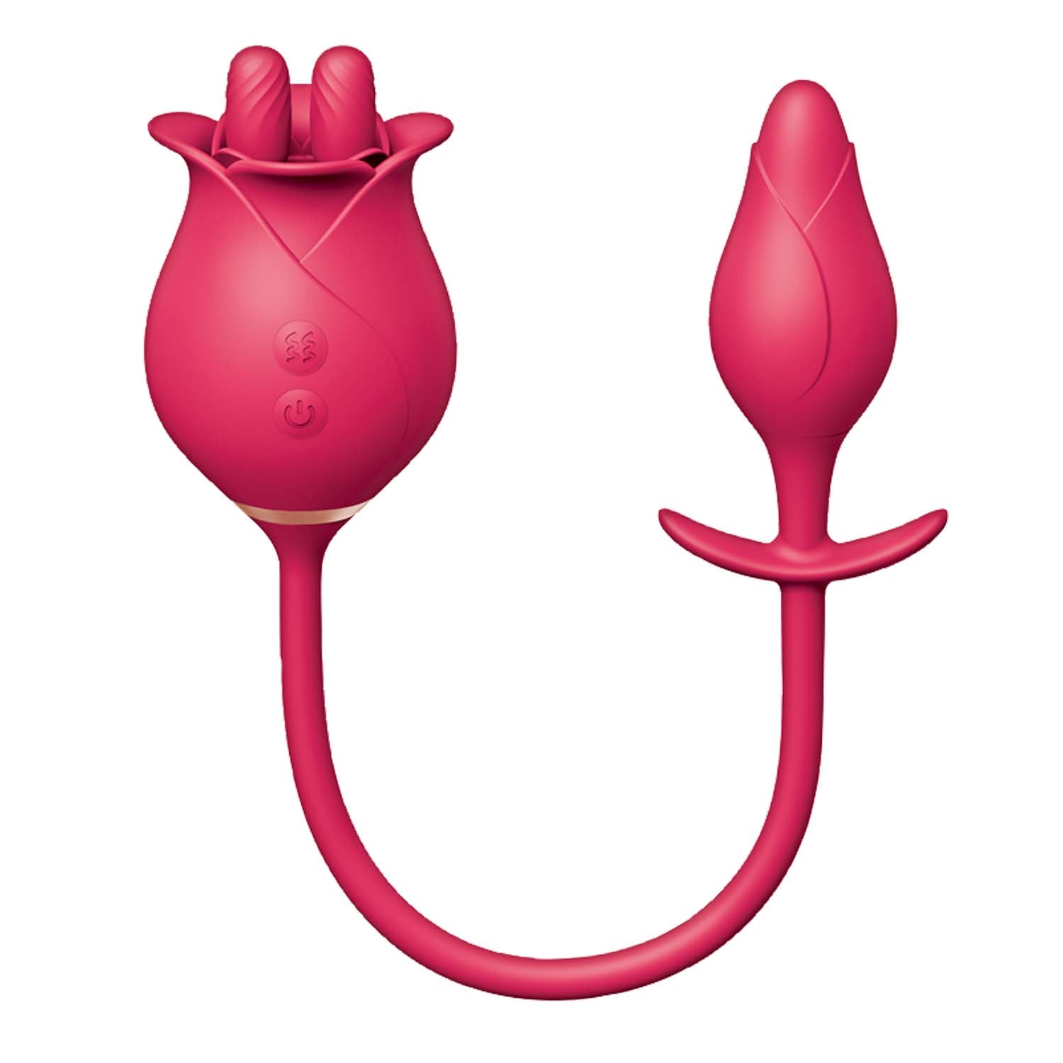 Clit-Tastic Tulip Finger Massager & Plug – Red