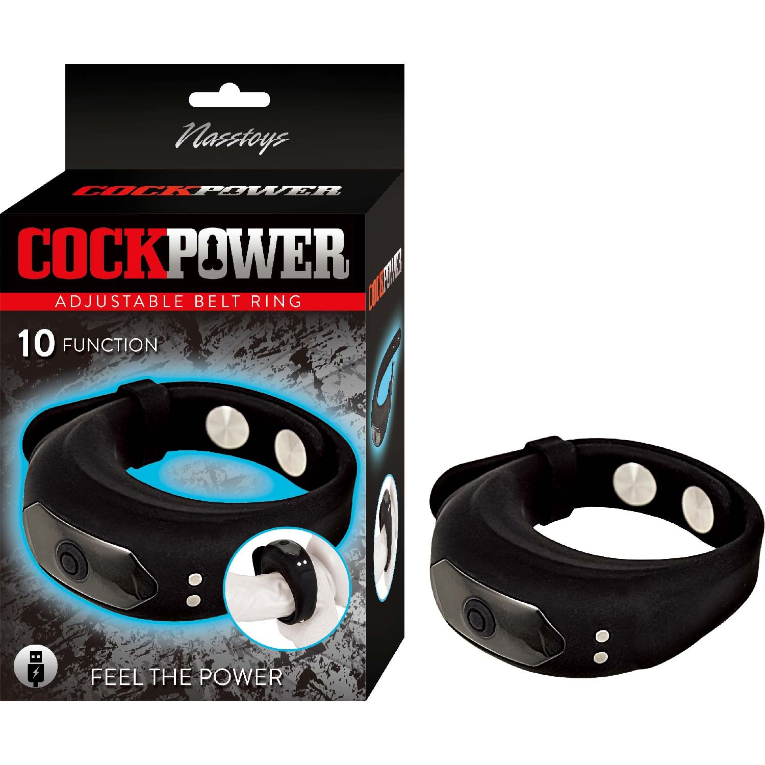 Cockpower Adjustable Belt Ring – Black
