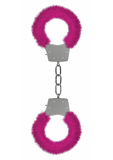PLEASURE HANDCUFFS FURRY PINK