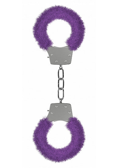 PLEASURE HANDCUFFS FURRY PURPLE