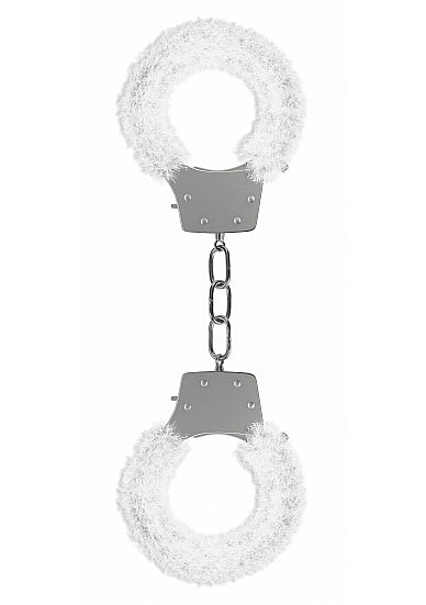 PLEASURE HANDCUFFS FURRY WHITE