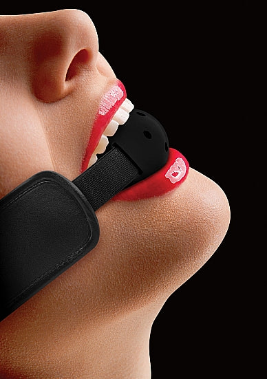 (D) BRACE BALL GAG BLACK