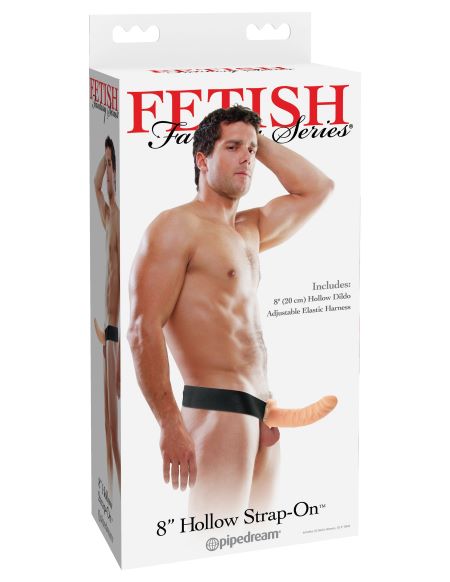 Fetish Fantasy 8" Hollow Strap-On – Flesh