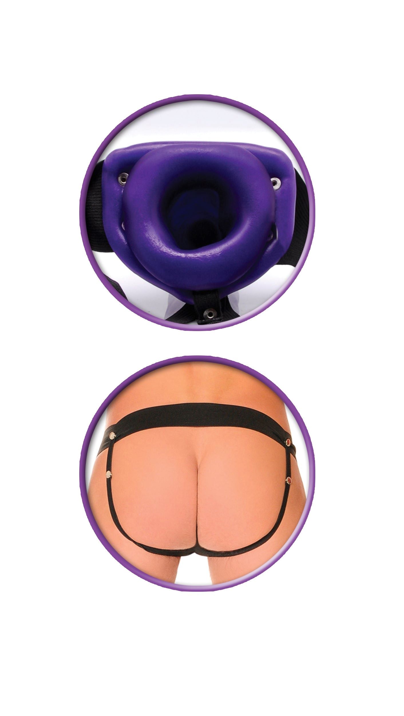 Fetish Fantasy Hollow Strap-On for Him or Her Vibratin