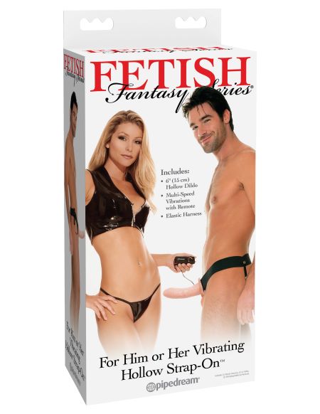 Fetish Fantasy Hollow Strap-On for Him or Her Vibratin