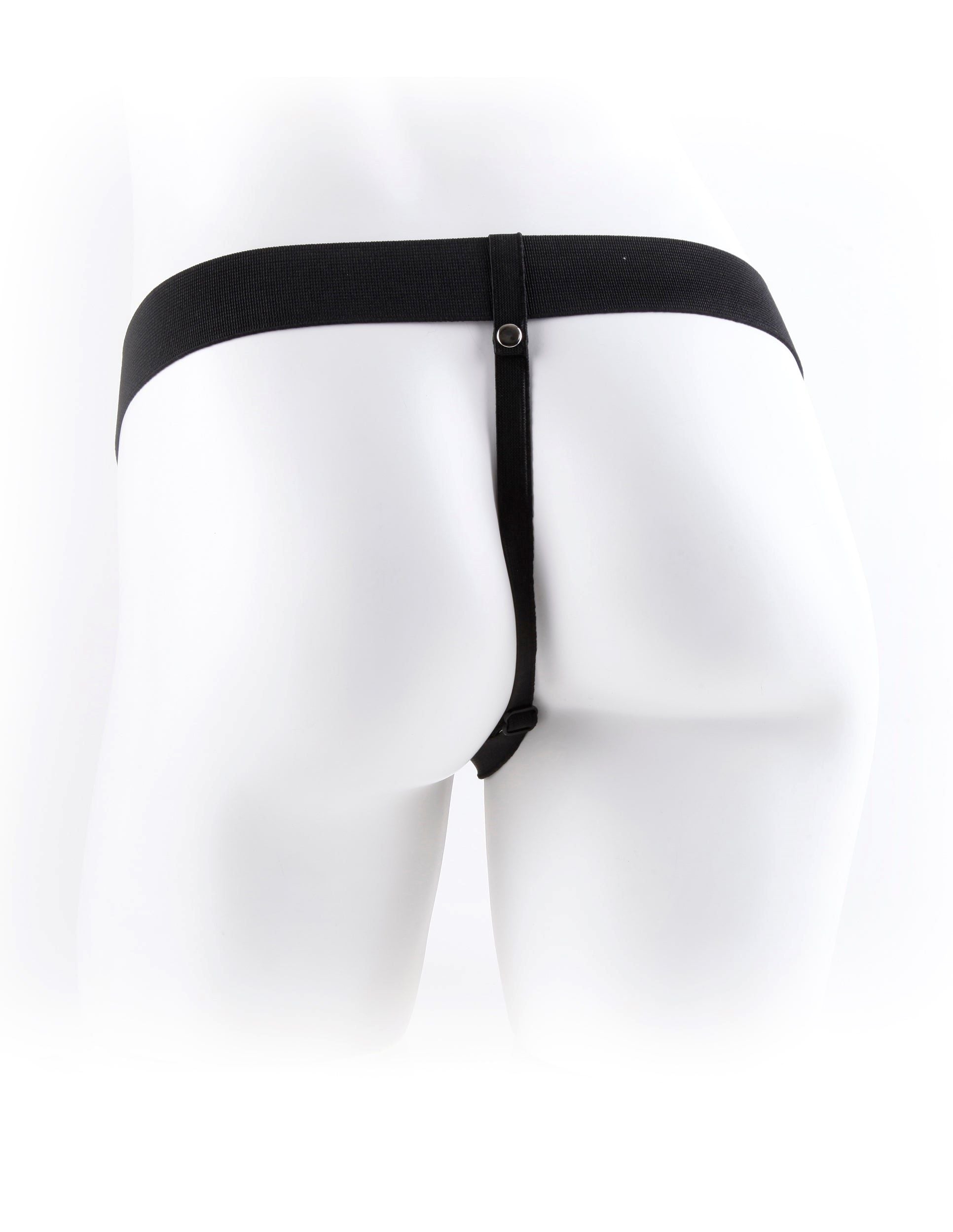 FETISH FANTASY 9 HOLLOW STRAP ON W/BALLS FLESH "