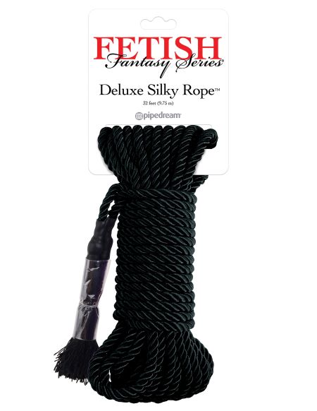 FETISH FANTASY SERIES DELUXE SILK ROPE BLACK