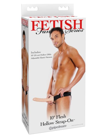 Fetish Fantasy 10" Hollow Strap-On – Flesh