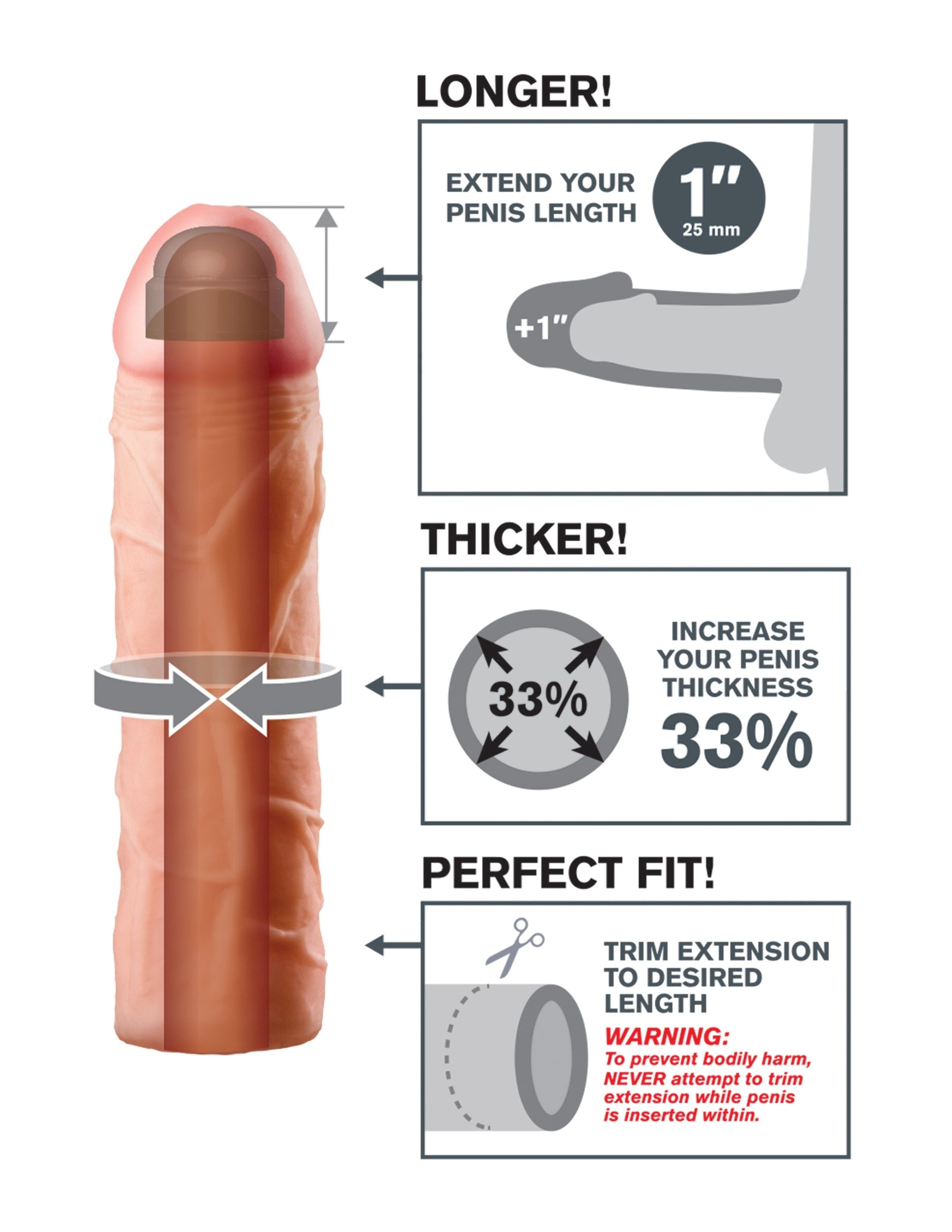 Fantasy X-Tensions Perfect Extension 1" – Flesh