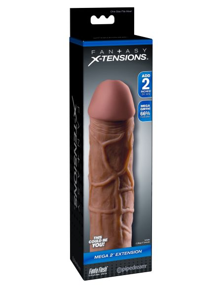 FANTASY X-TENSIONS MEGA EXTENSION 2IN BROWN