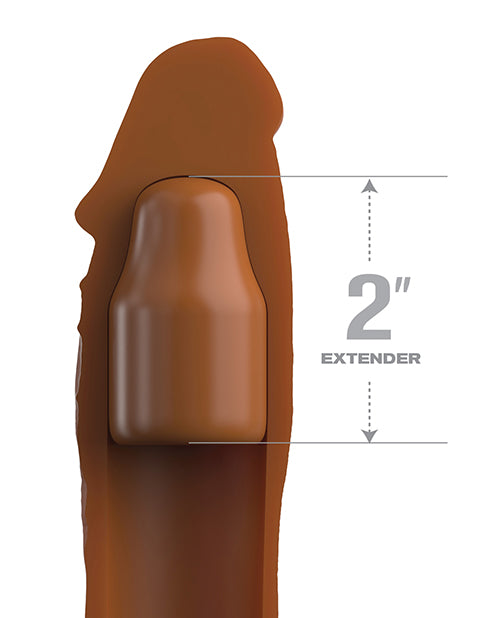 FANTASY X-TENSIONS ELITE 8IN SLEEVE W/ 2IN PLUG TAN