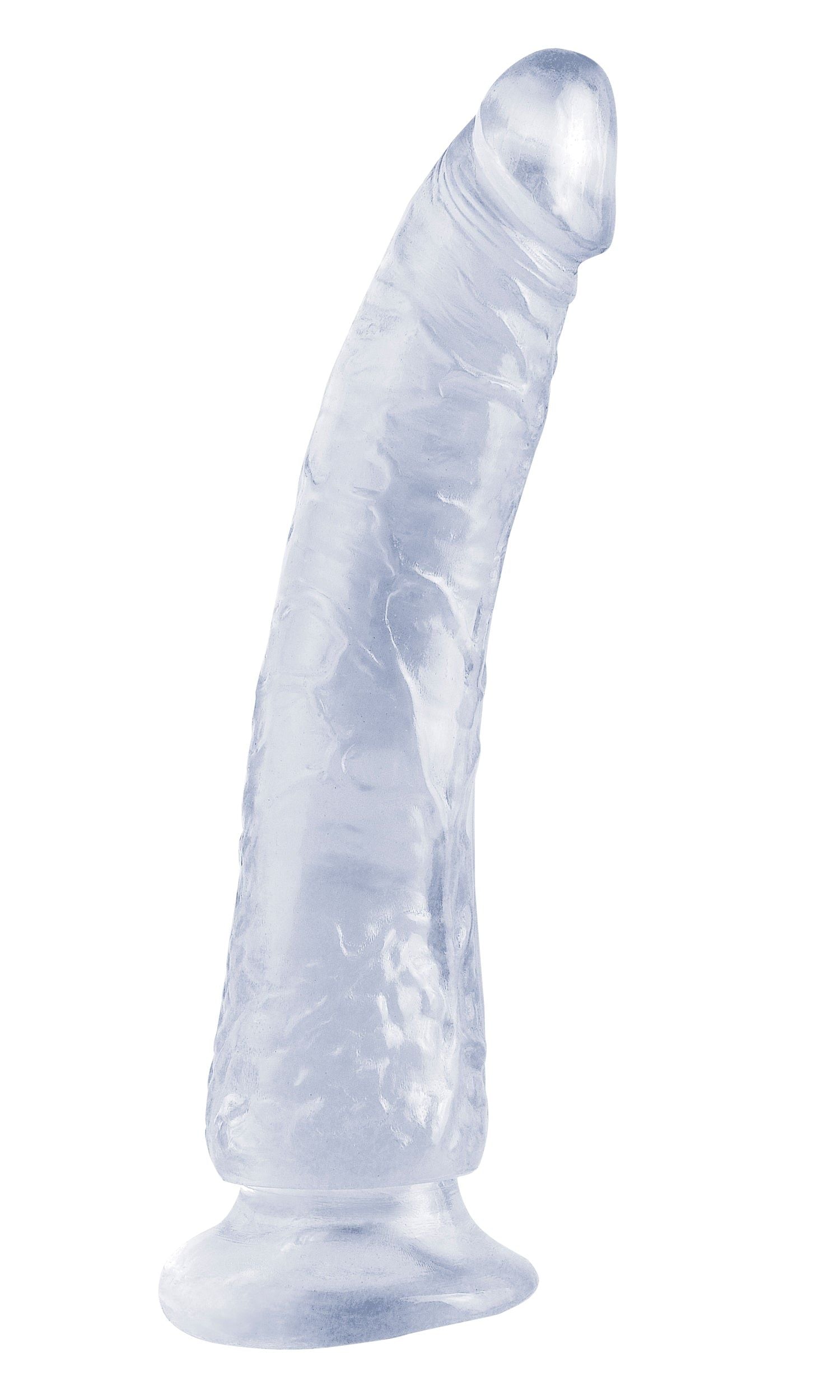 Basix Rubber Works Slim Dong 7" with Suction Cup – Clear
