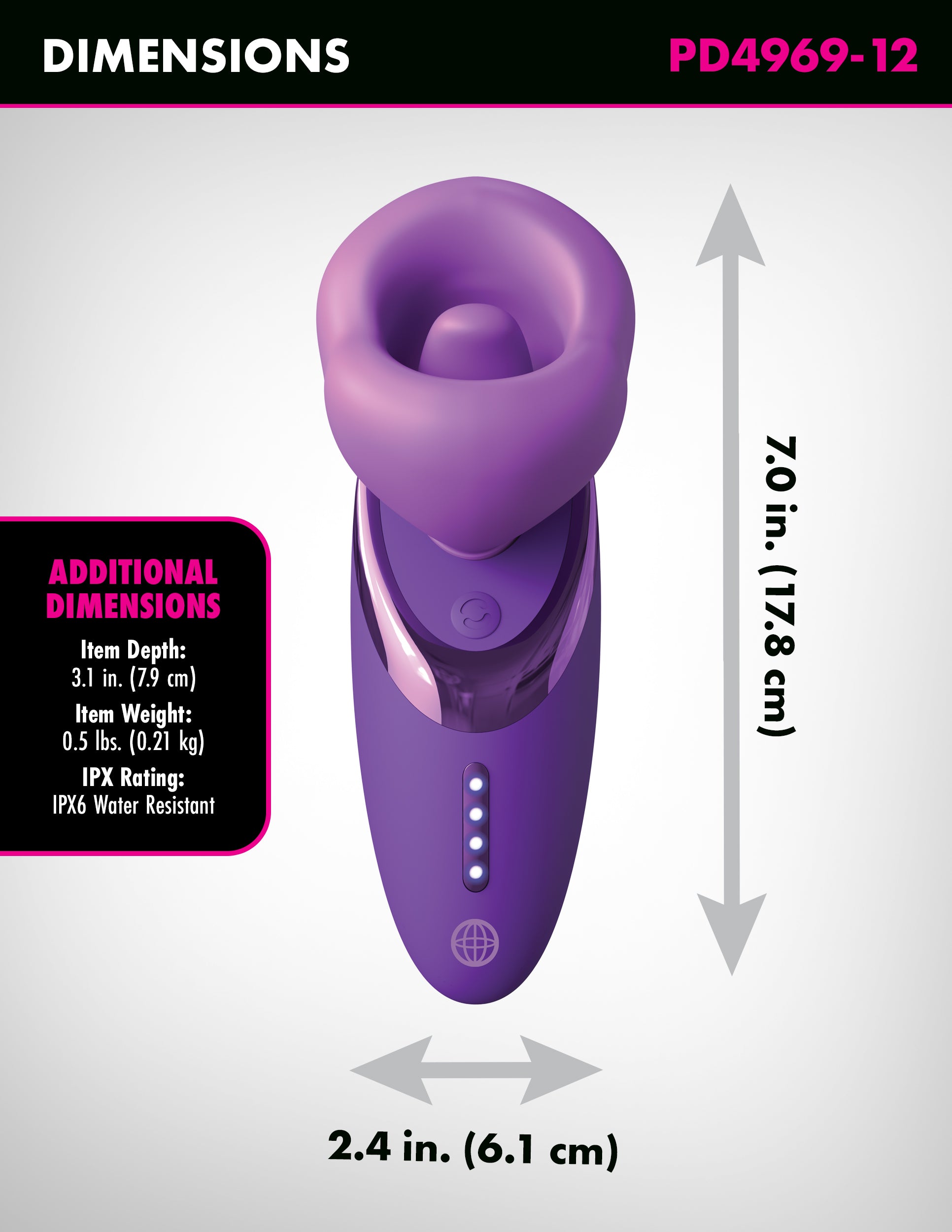 FANTASY FOR HER PLEASURE SUCKER - PURPLE
