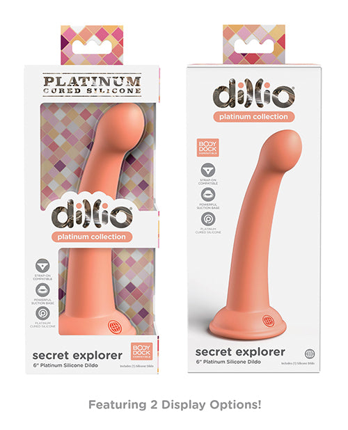 Dillio Platinum 6" Secret Explorer – Peach