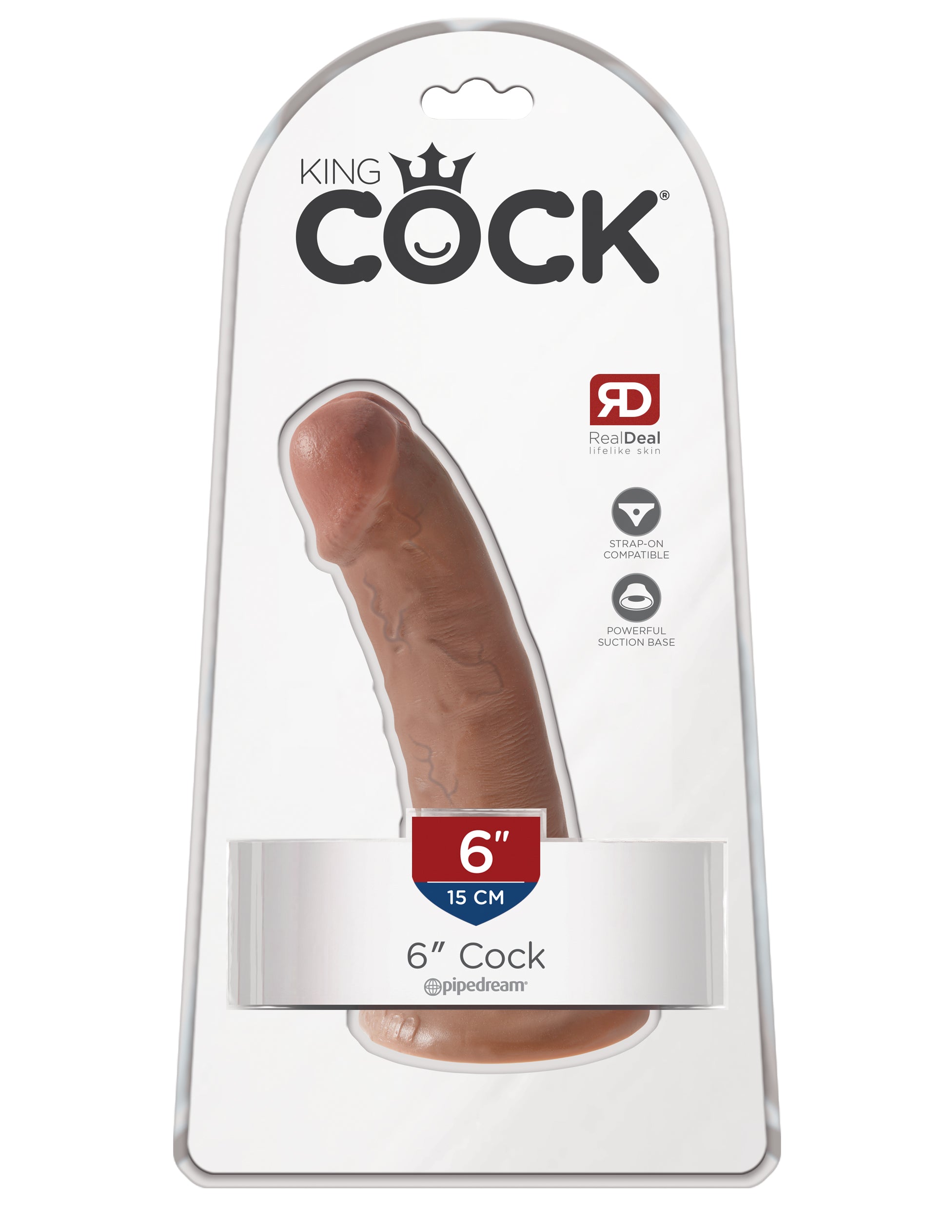 KING COCK 6 IN COCK TAN