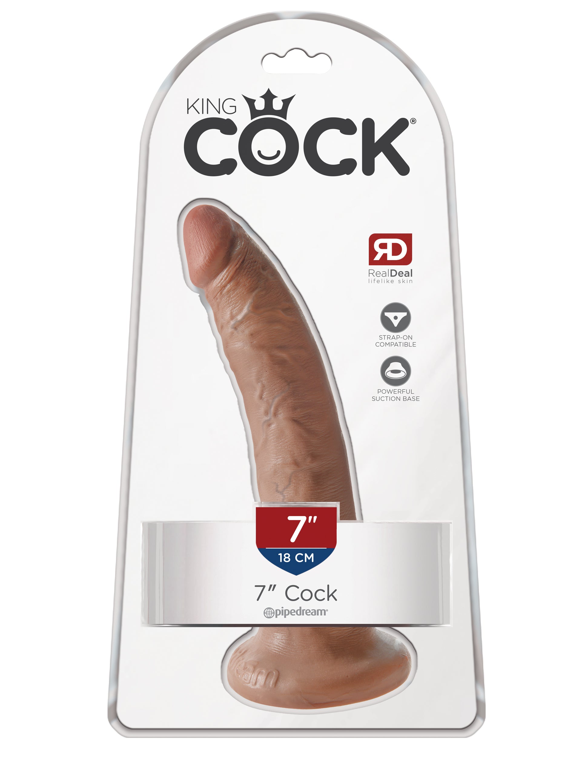 King Cock 7" Cock – Tan