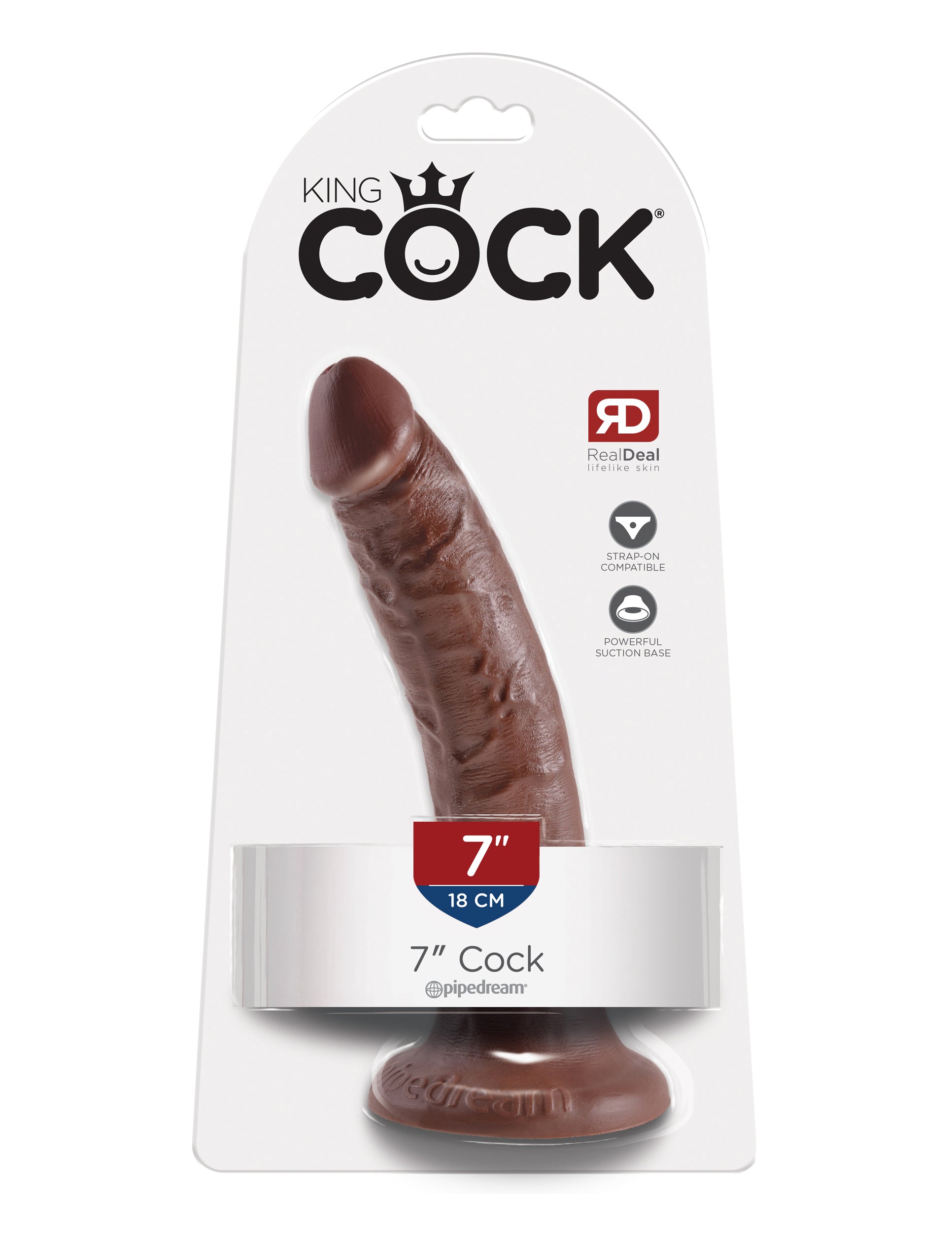 King Cock 7" Cock – Brown