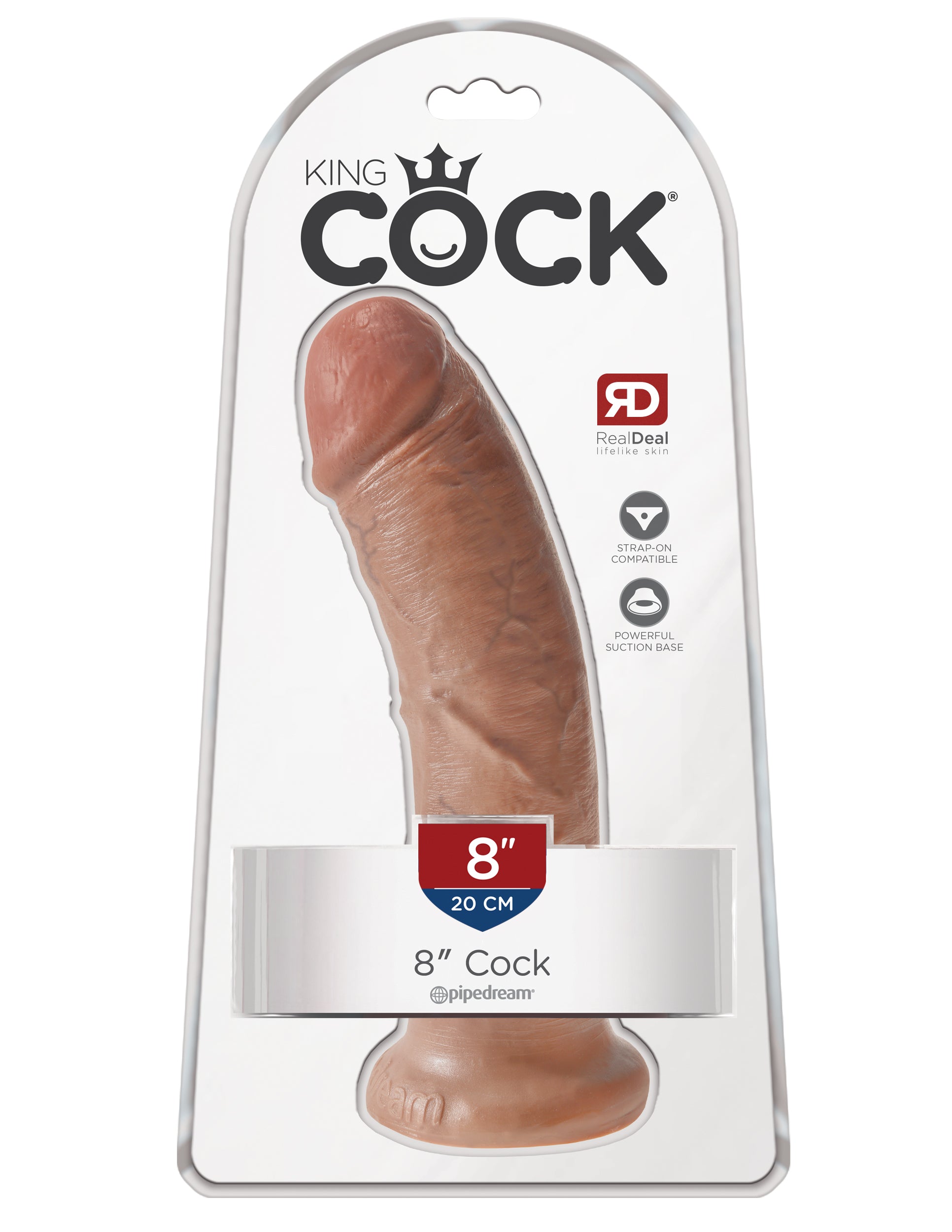 KING COCK 8 IN COCK TAN