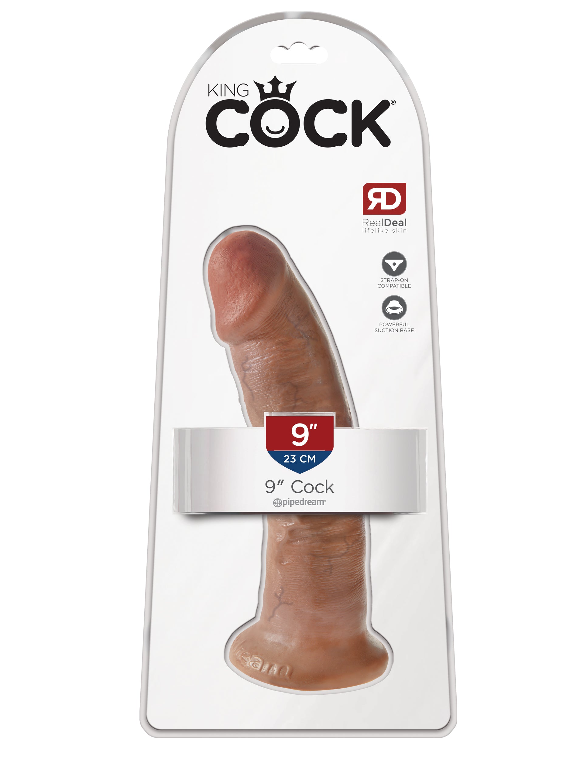 King Cock 9" Cock – Tan