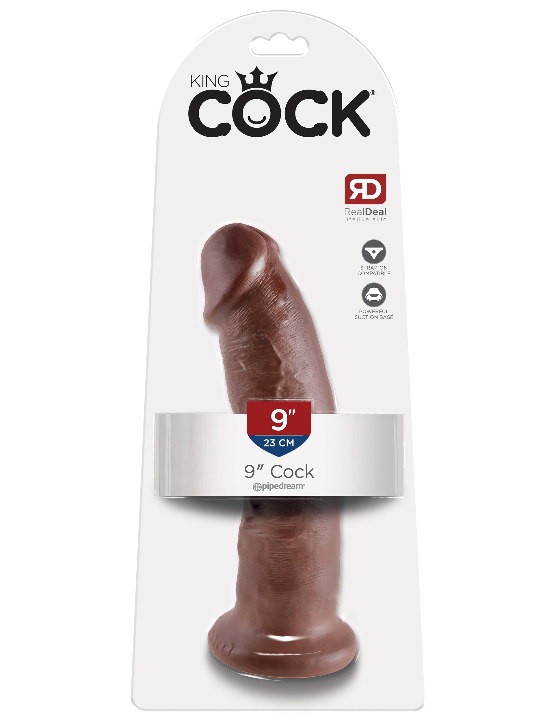 KING COCK 9 IN COCK BROWN