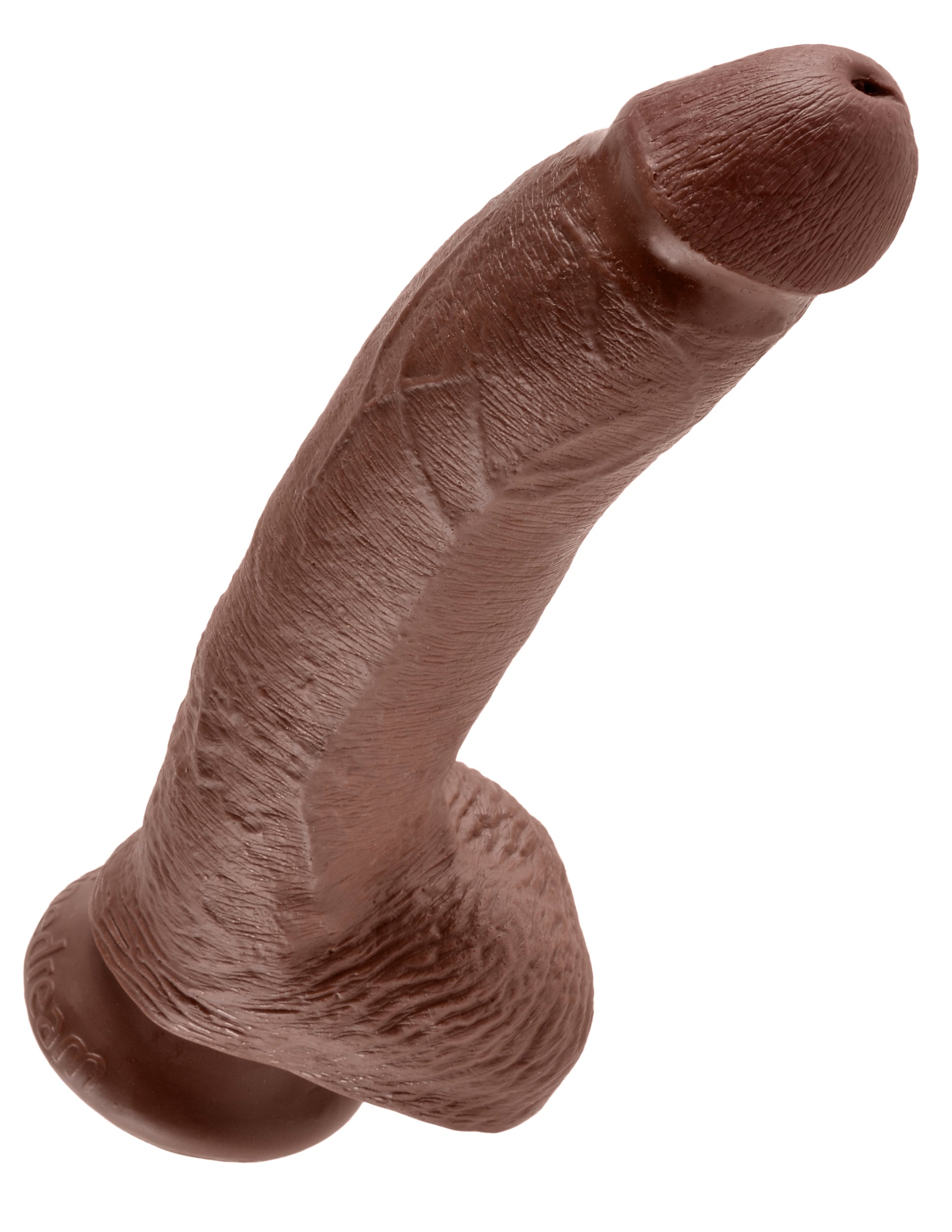 King Cock 9" Cock With Balls – Brown