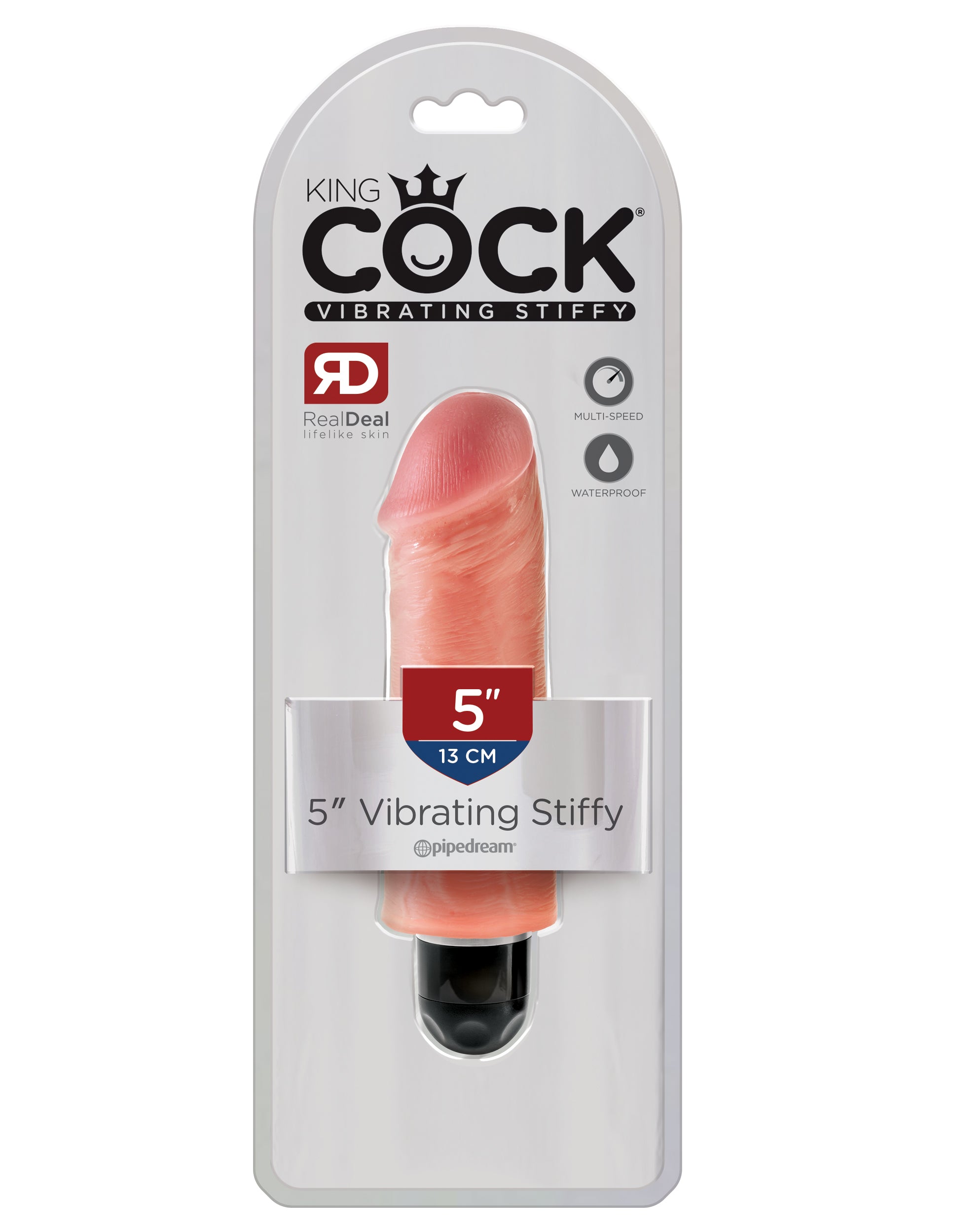 King Cock 5" Vibrating Stiffy Light
