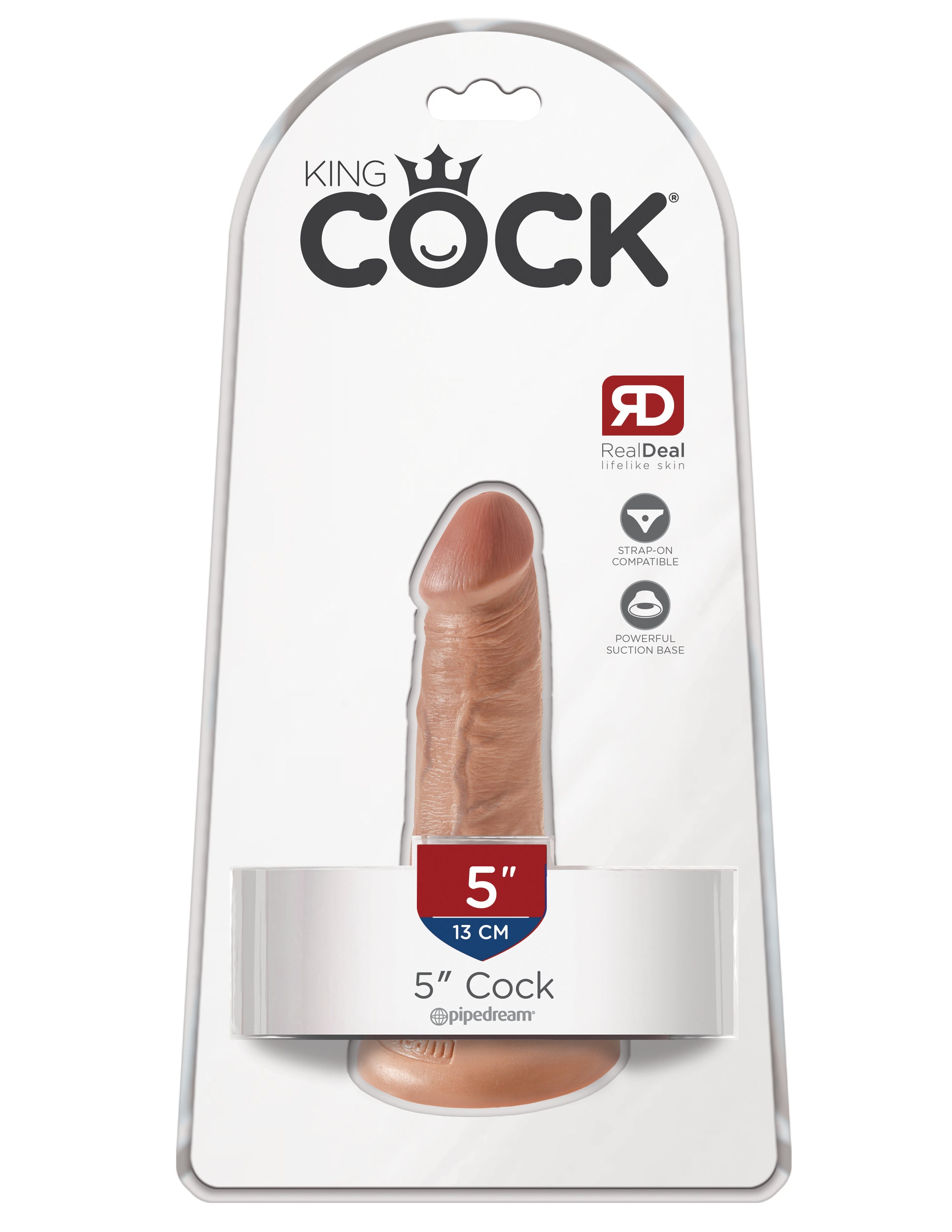 KING COCK 5 IN COCK TAN