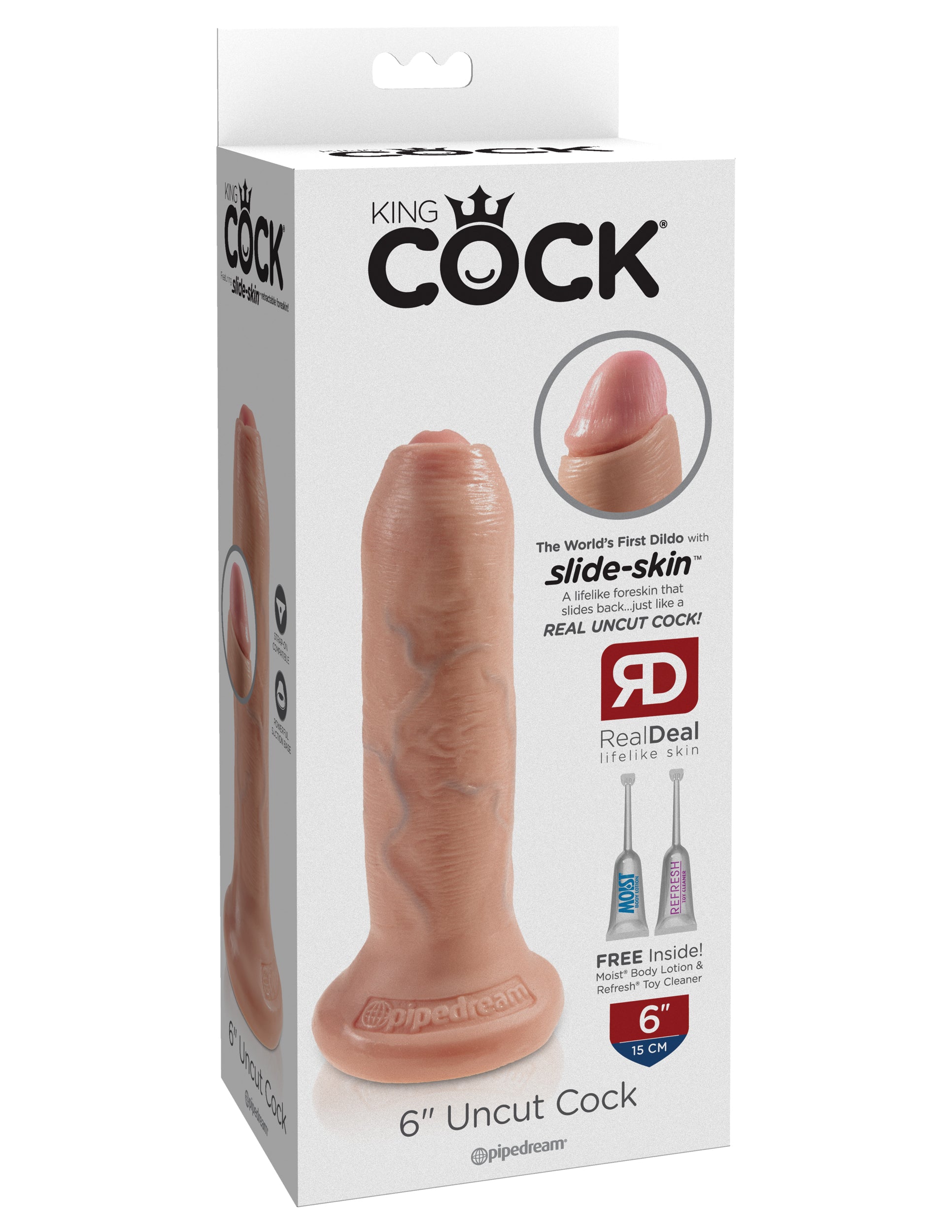 King Cock 6" Uncut – Light