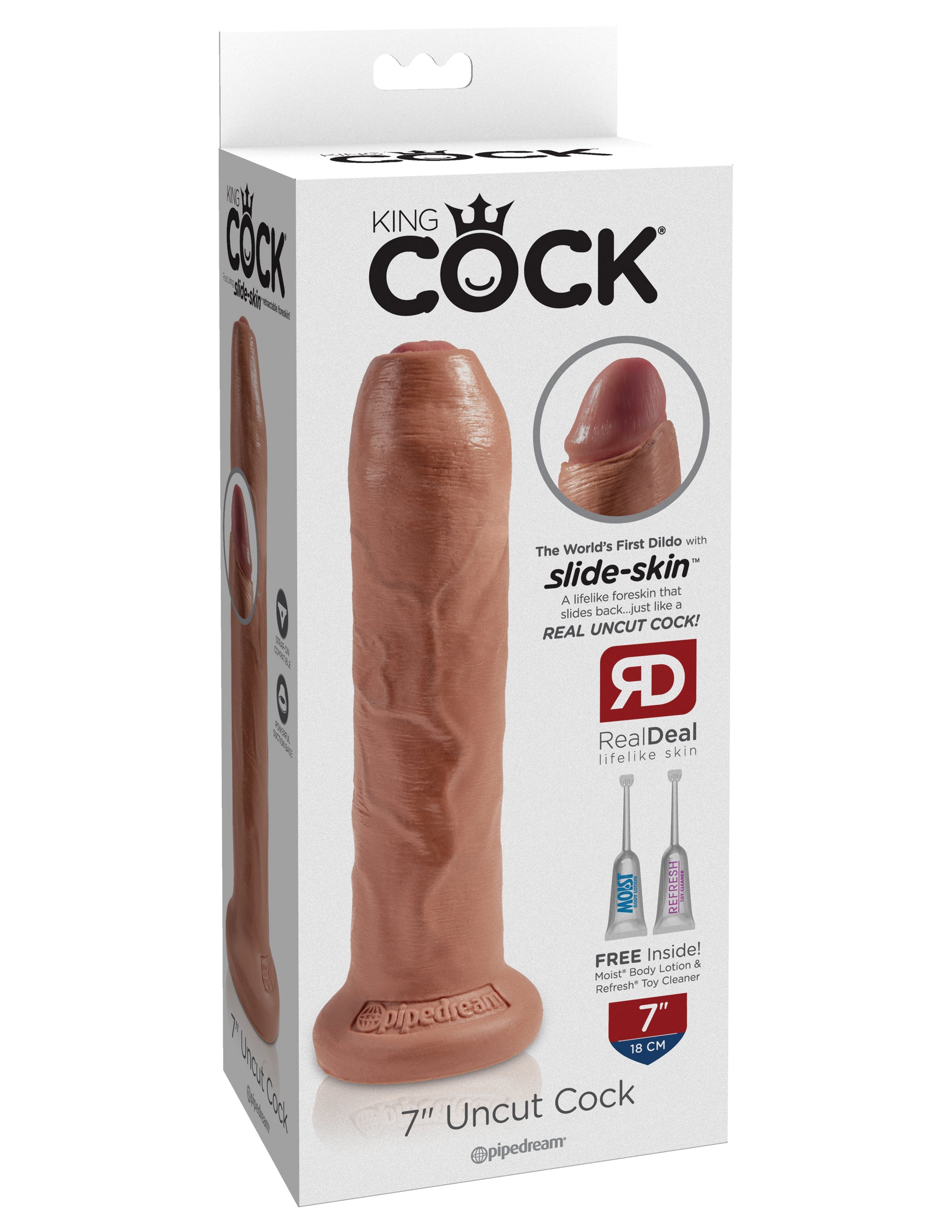 King Cock 7" Uncut – Tan