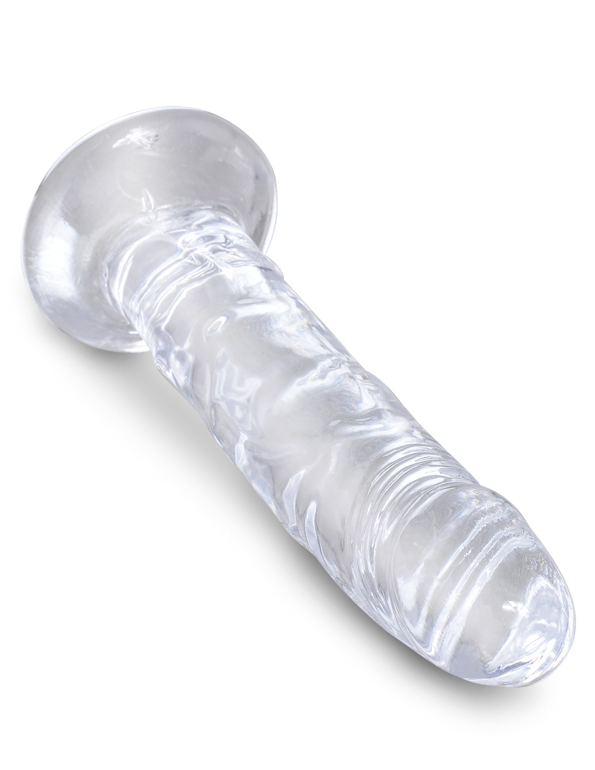 KING COCK CLEAR 6 IN COCK W/O BALLS