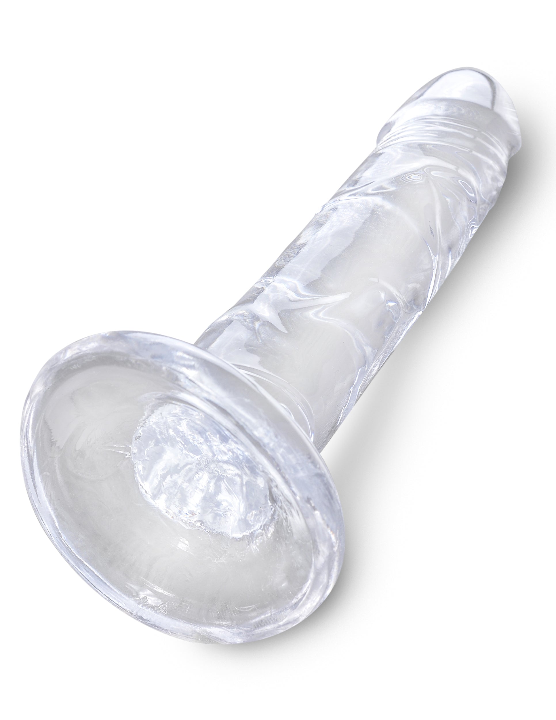 KING COCK CLEAR 6 IN COCK W/O BALLS