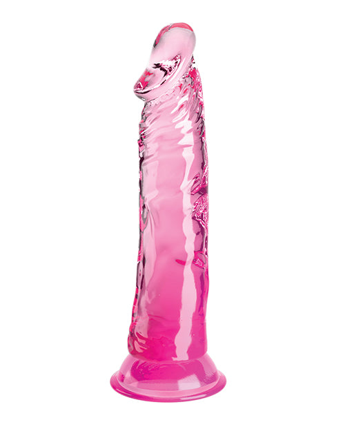 King Cock 8" – Clear, Pink