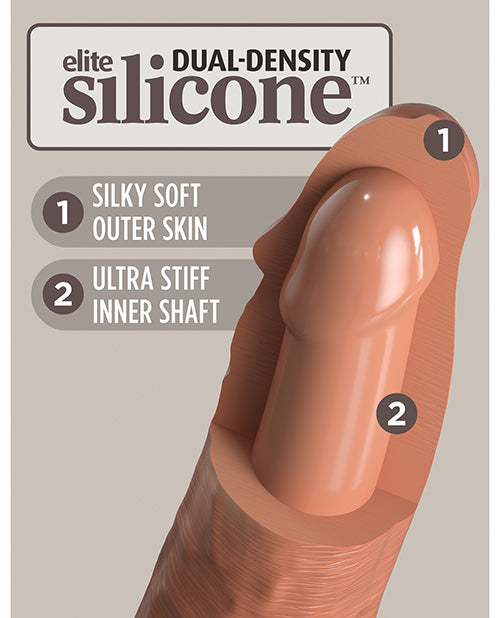 King Cock Elite 6" Dual Density – Tan