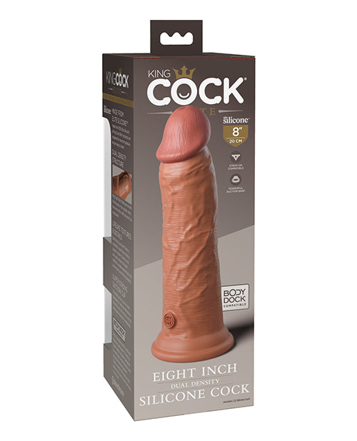 King Cock Elite 8" Dual Density – Tan