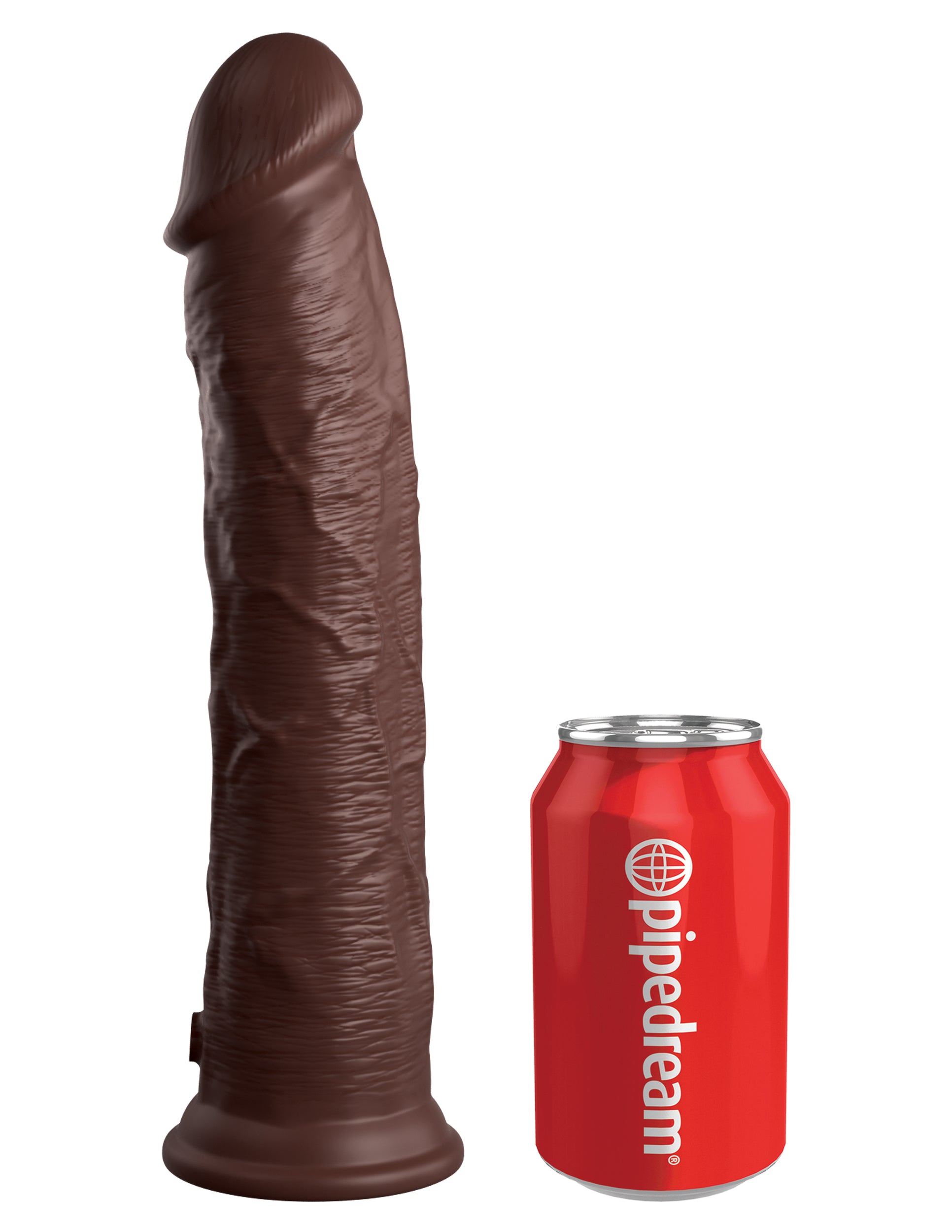 King Cock Elite 11" Dual Density – Brown