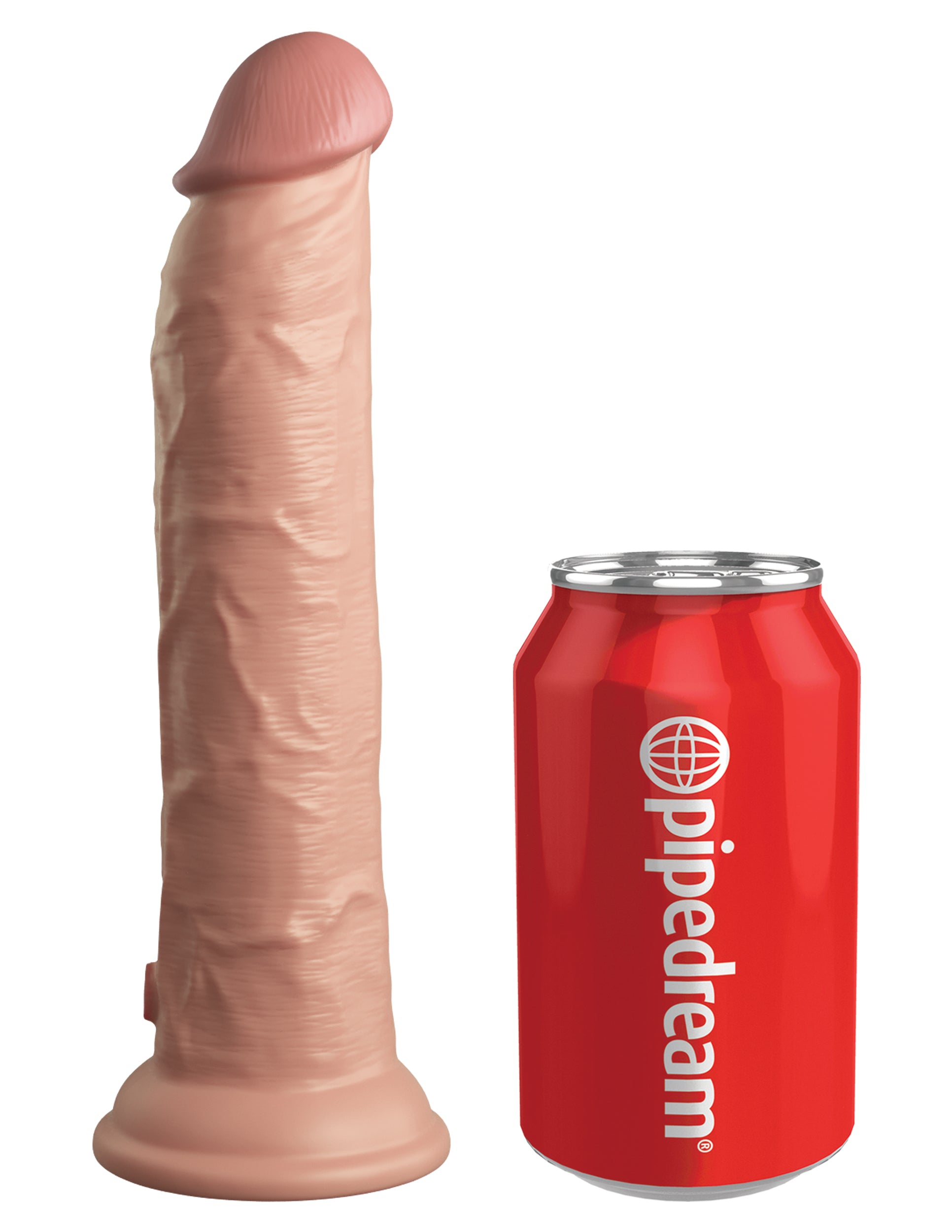 King Cock Elite 9" Vibrating Dual Density – Light