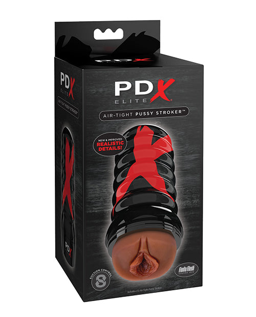 PDX Elite Air Tight Pussy Stroker – Brown/Black