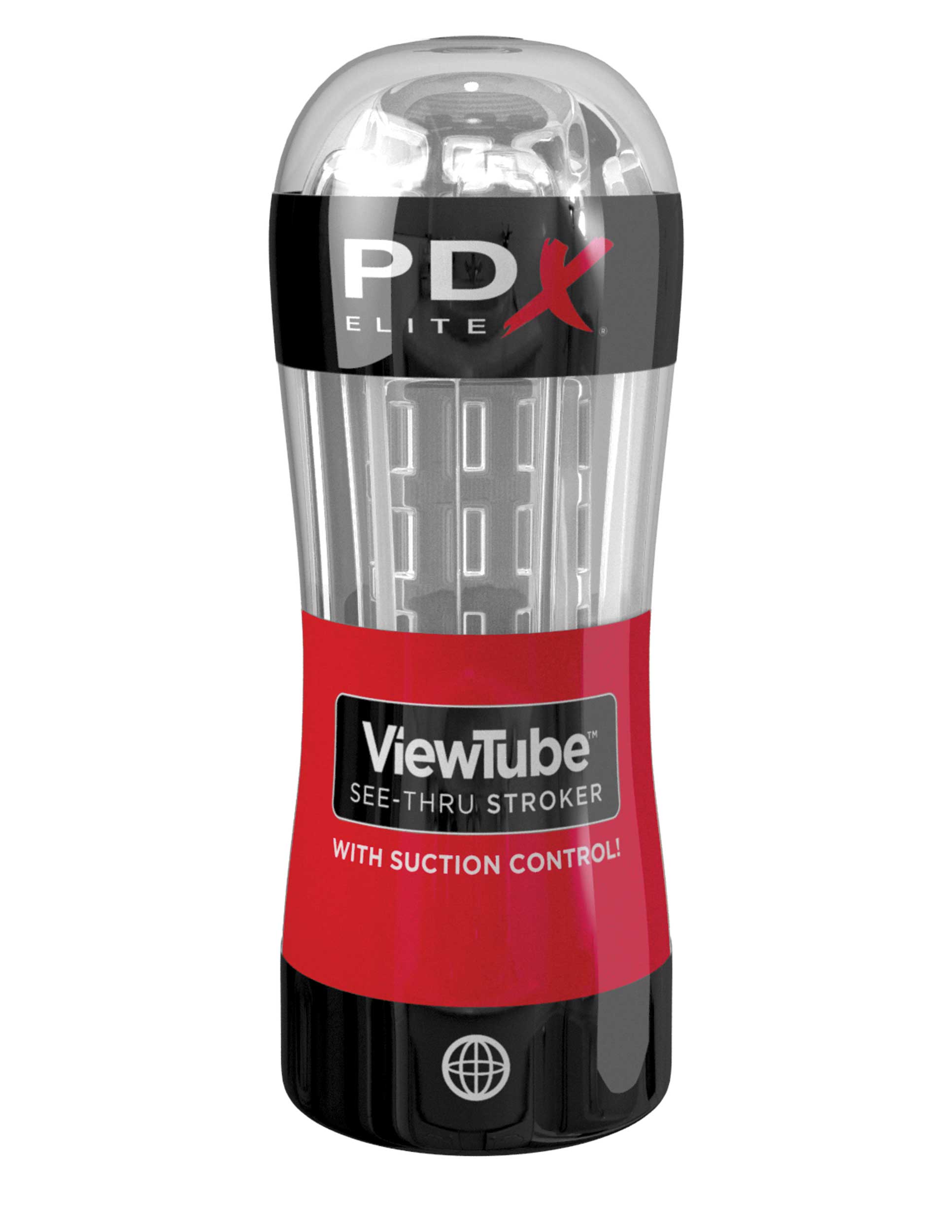 PDX ELITE VIEWTUBE SEE-THRU STROKER DISPLAY 12CT