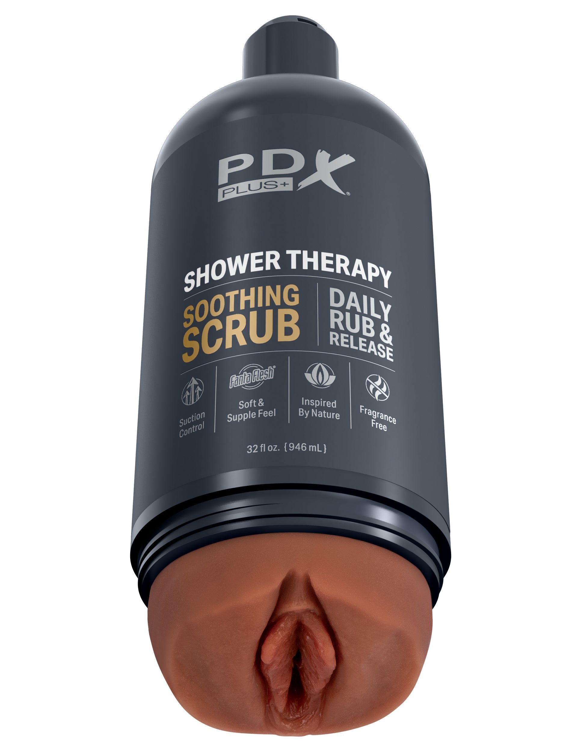 PDX Shower Therapy Soothing Scrub – Brown