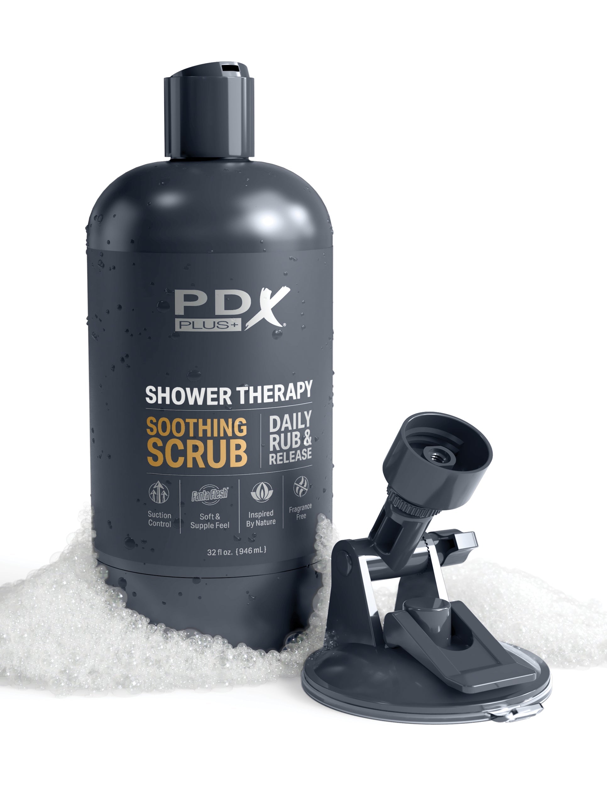 PDX Shower Therapy Soothing Scrub – Brown