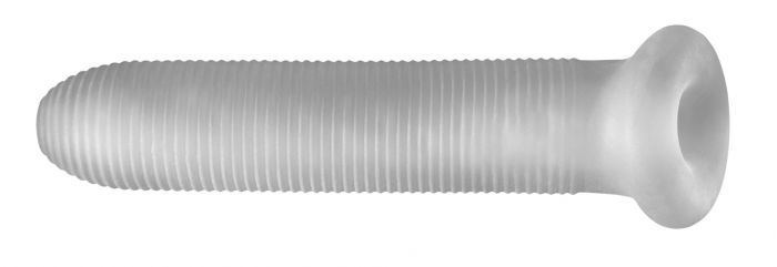 PERFECT FIT FAT BOY MICRO RIBBED SHEATH 7.5IN CLEAR