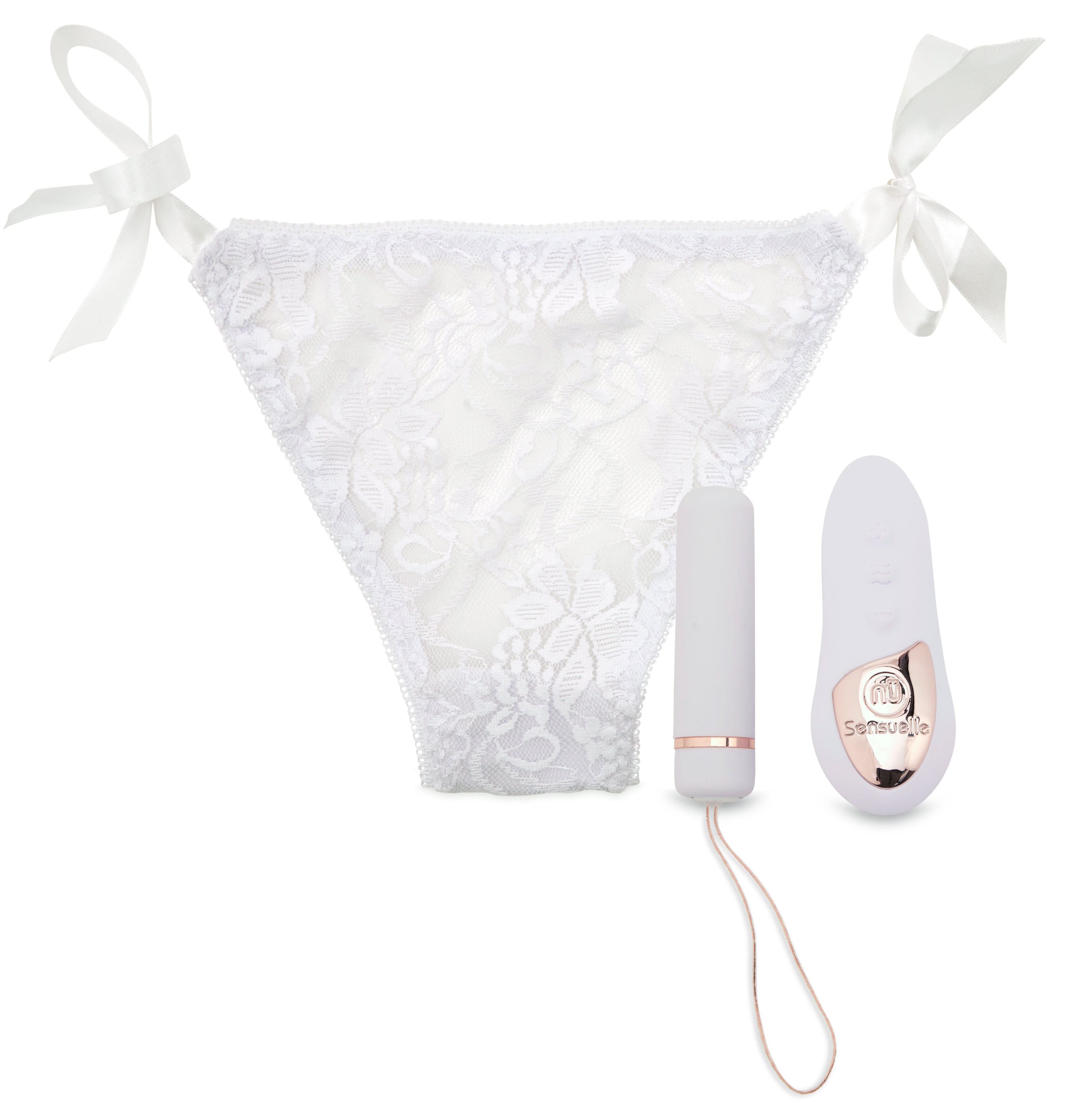 SENSUELLE PLEASURE PANTY WHITE REMOTE CONTROL
