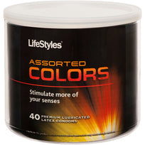 LIFESTYLES ASSORTED COLORS 40PC BOWL