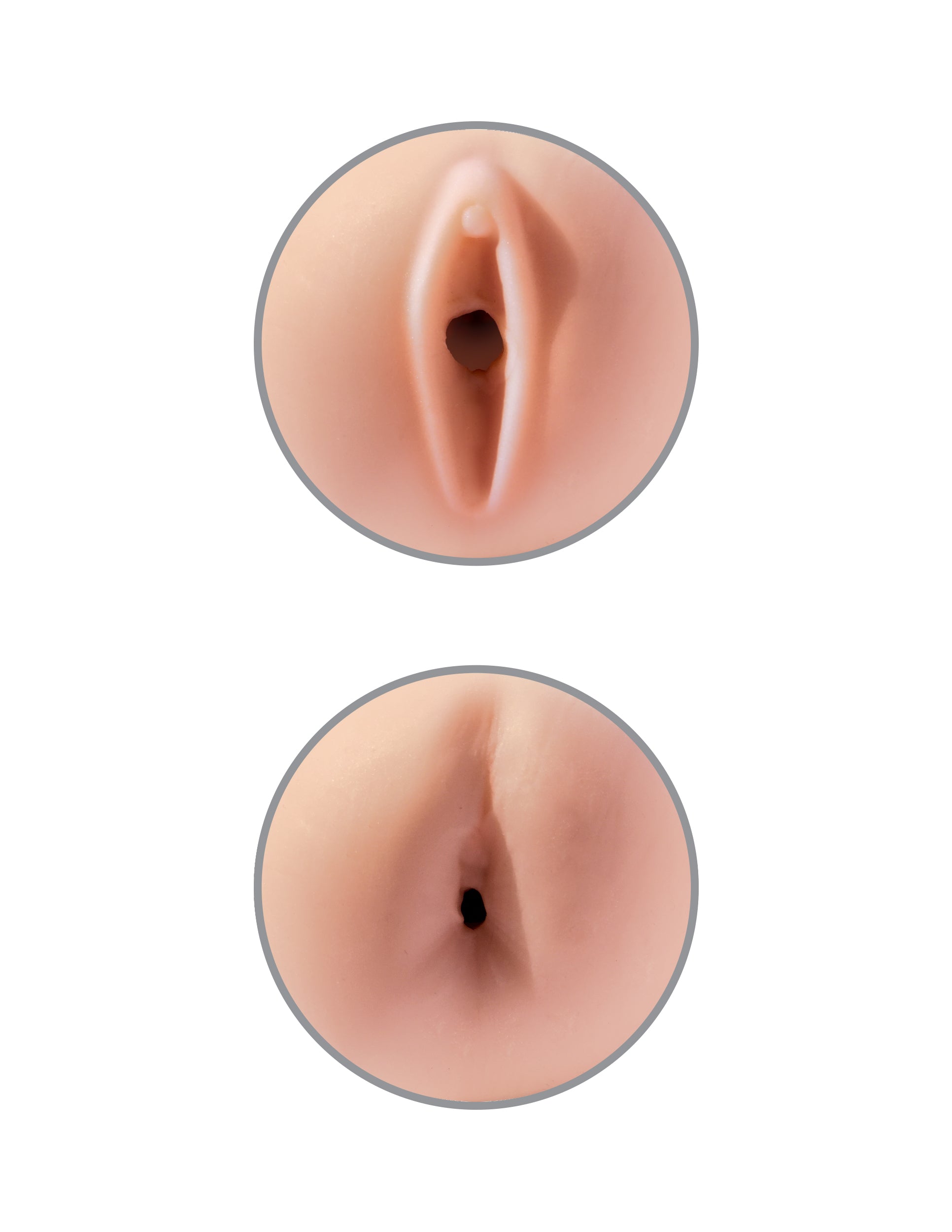PDX EXTREME TIGHT GRIP PUSSY & ASS MASTURBATOR BLACK/LIGHT